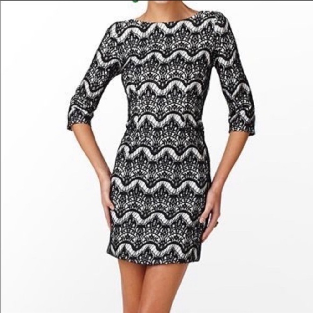 Lilly Pulitzer Nikola Dress Black & White